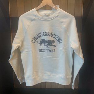 Knickerbocker - Big Cat Crew Sweatshirt in Milk